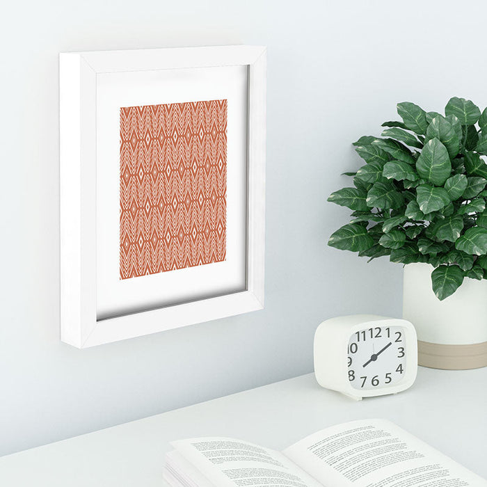 Bohemian Diamonds Clay Recessed Framing Rectangle