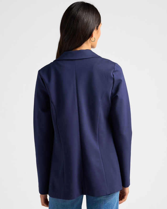 Navy $|& Citrus Boyfriend Blazer - SOF Back