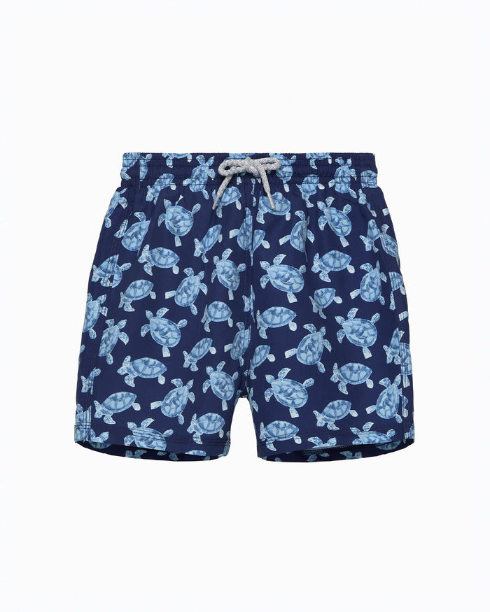 Hampton Swim Swimshorts Boys Swimshorts in Navy Turtle