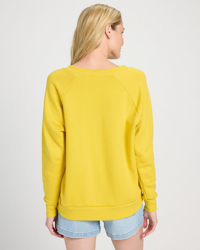 Amber Haze $|& SEAS Breaker V-Neck Sweatshirt - SOF Back