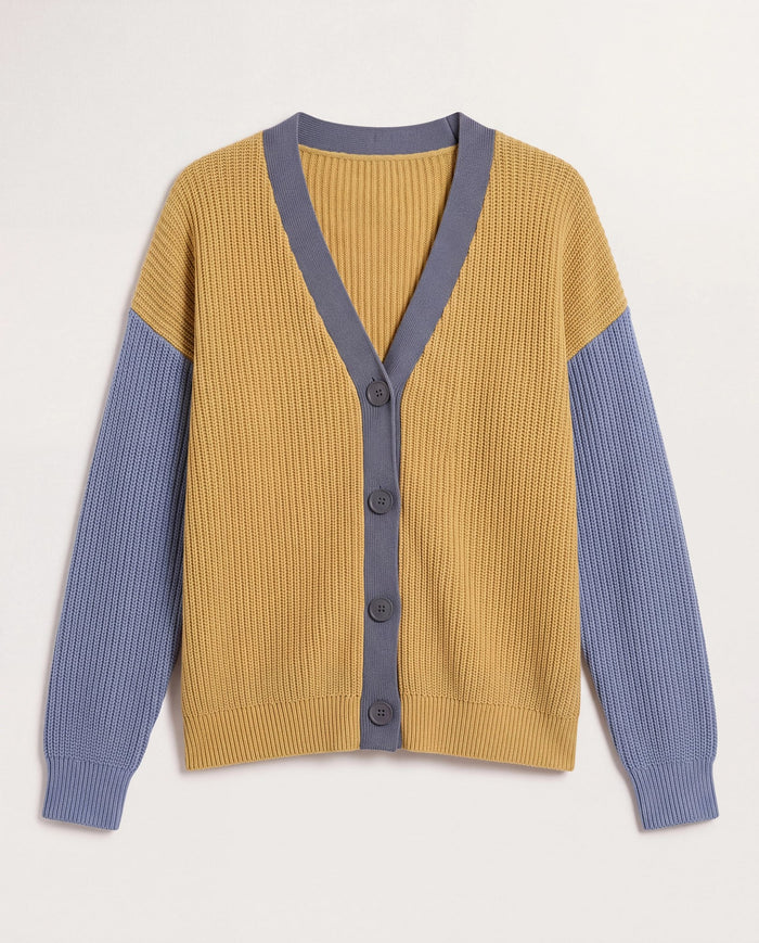 Canyon $|& SEAS Brie Colorblocked Cardigan - Hanger Detail
