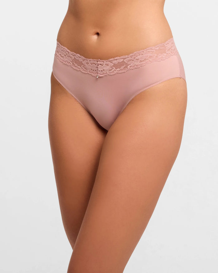 Ballet Pink/Champagne 2 Pack $|& Montelle Brief - VOF Detail