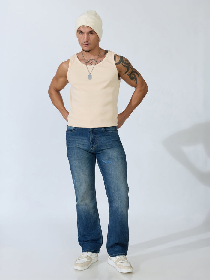 Brim - Straight Fit Jeans - Blue Shade