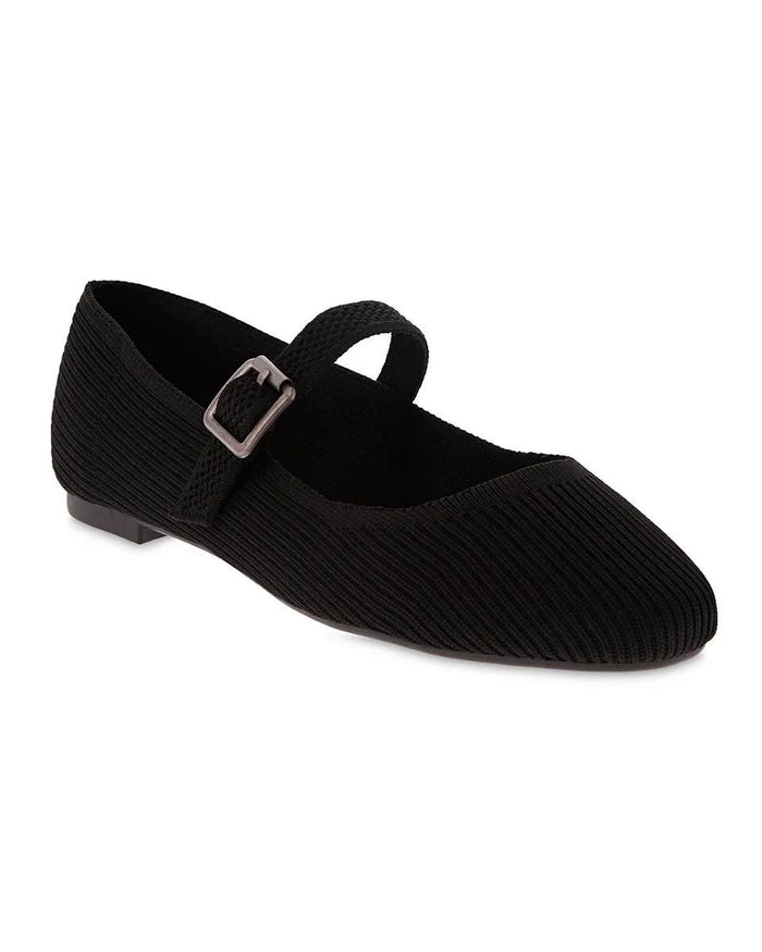 Black $|& MIA Brita Mary Jane Flat - Hanger Detail