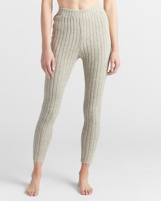 Taupe $|& Cozy CO Brush Ribbed Bottom - SOF Front