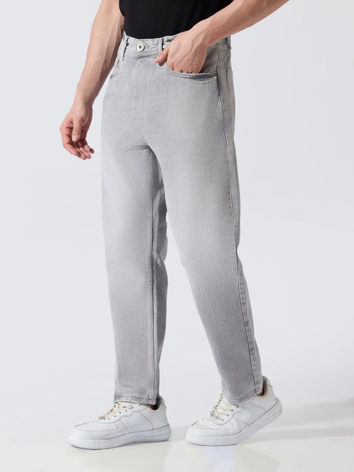 Men's Crop Fit Jeans - Grey