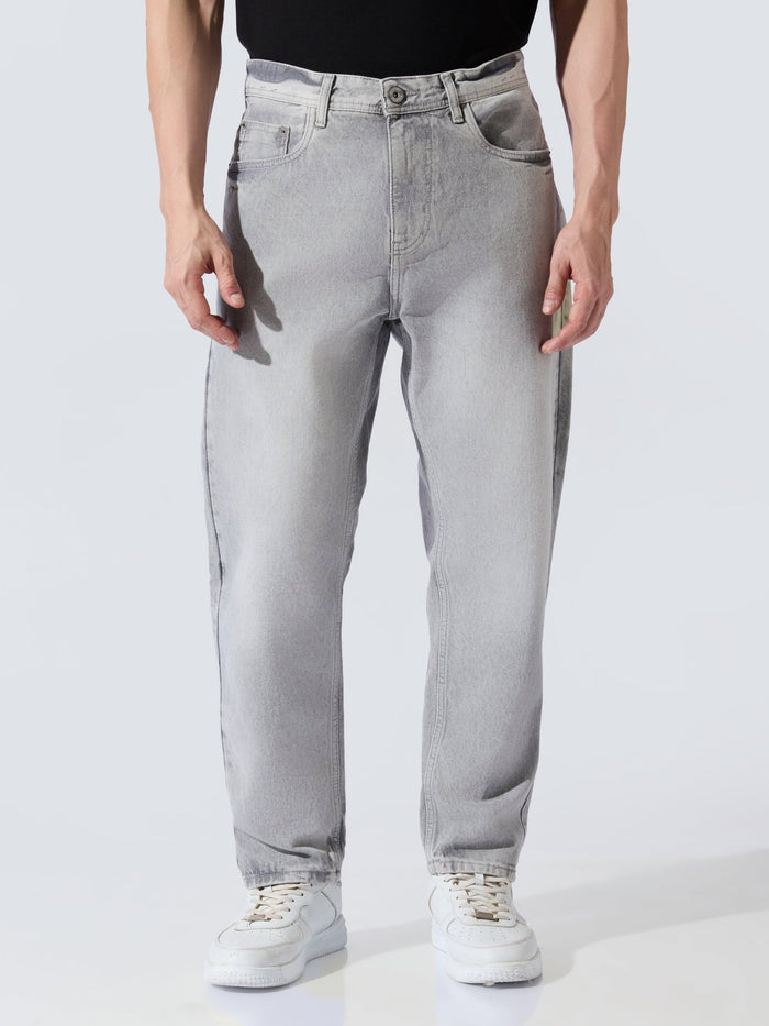 Men's Crop Fit Jeans - Grey