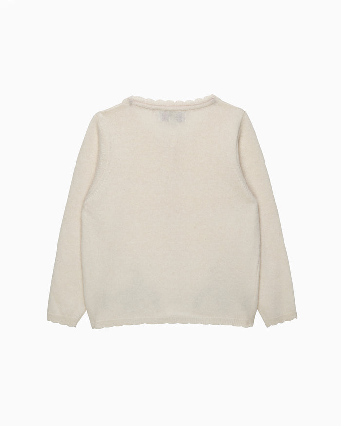 Confiture Cardigan Bunny Cardigan in Winter White