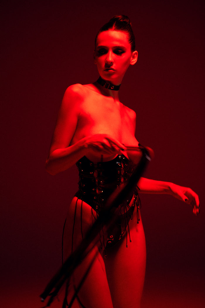 Cabaret Black open corset by Secret Room