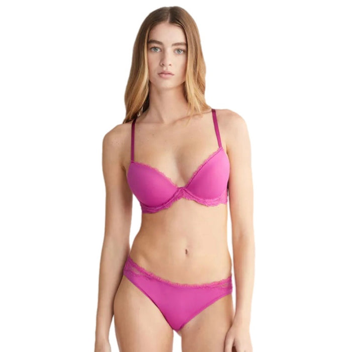 Calvin Klein Seductive Comfort Lotus Floral Bikini Brief Wild Aster