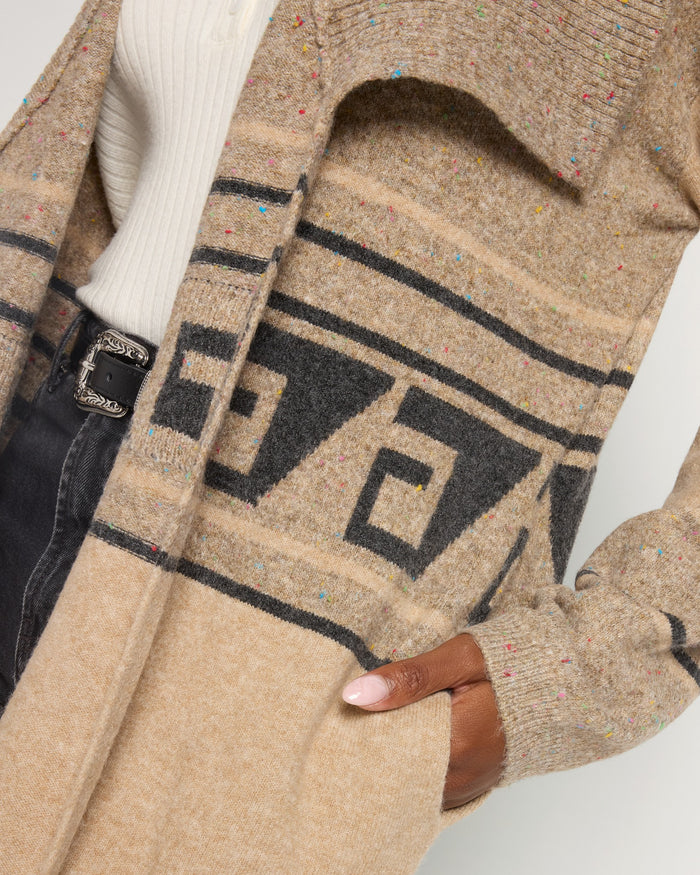 Birch Geo $|& SEAS Canyon Duster Cardigan - SOF Full Front