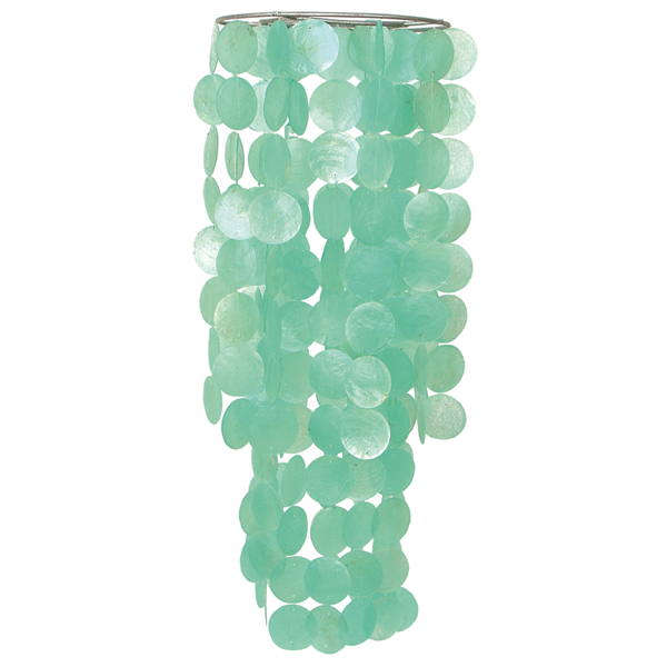 Capiz Chime Chandelier | Turquoise