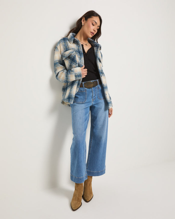 Pacific $|& SEAS Caroline Cropped Wide Leg Jean - UGC On Fig