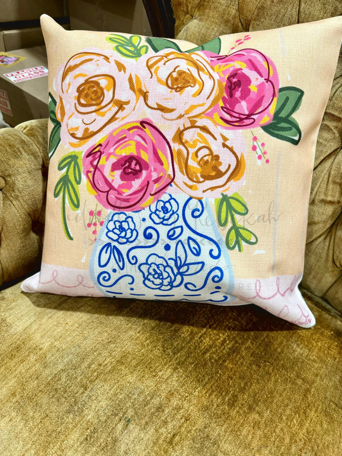 Carrie Mae Floral Pillow - Pillow