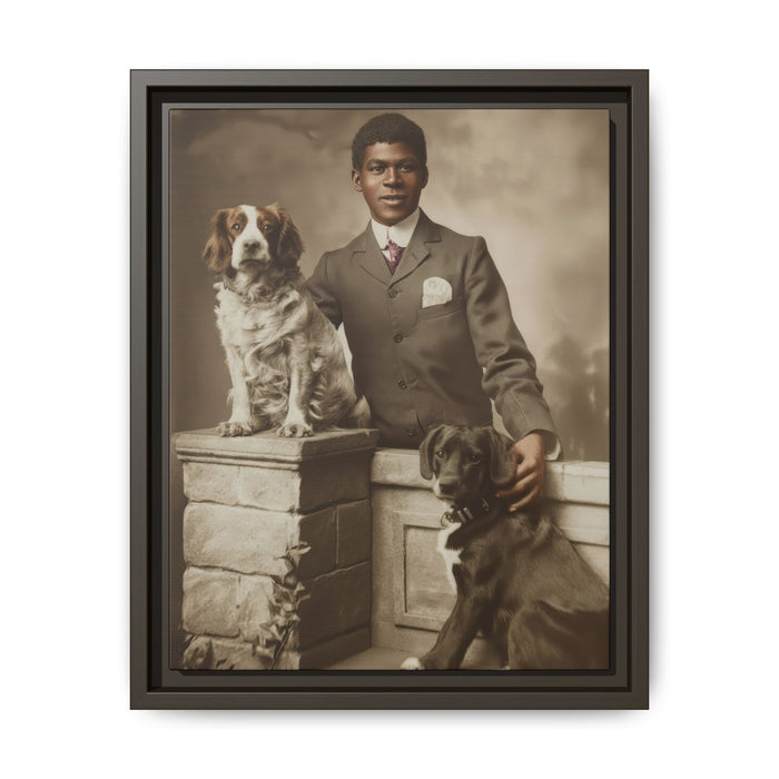 celibataire 009 | Framed Vintage Photo - Matte Canvas