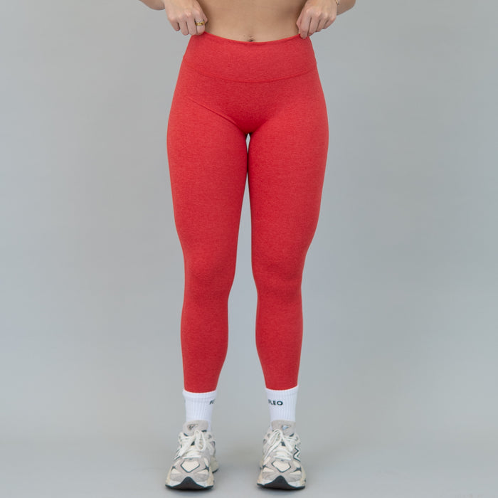 Heather Lollipop Charge Legging 25"- No Front Seam - Higher Rise by FLEO - 1