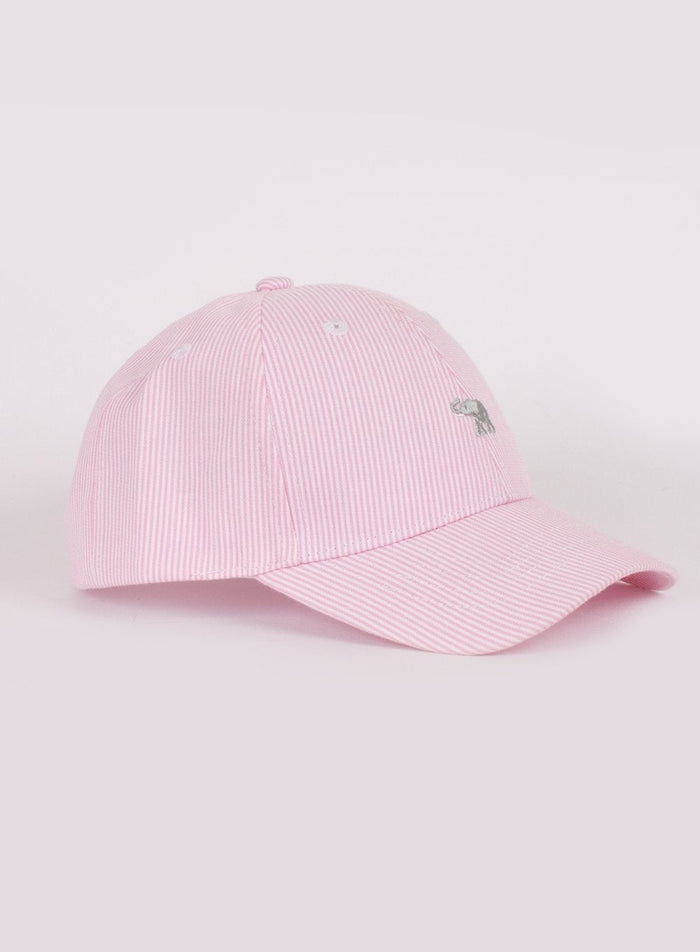 Thomas Brown Cap Charlie Cap in Pink Stripe