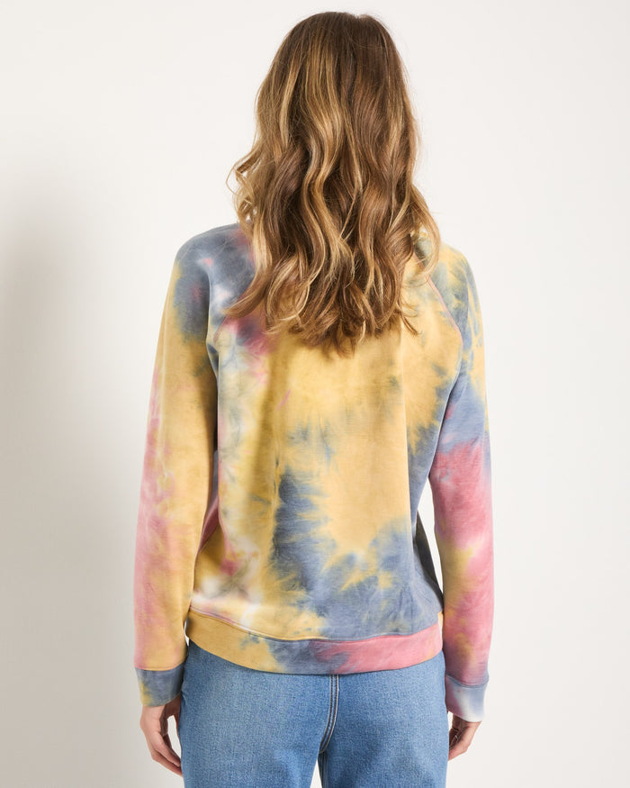 Butter Printed Tie Dye $|& SEAS Chasing Sunsets Tie Dye Graphic Pullover - SOF Back