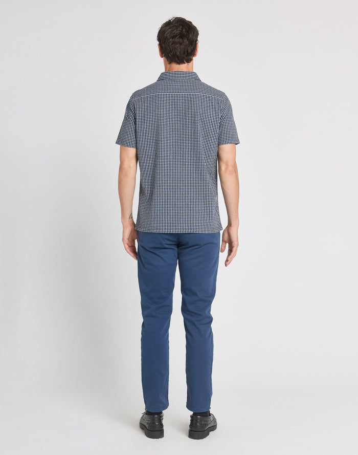 chemise manches courtes bluevichy PULLIN