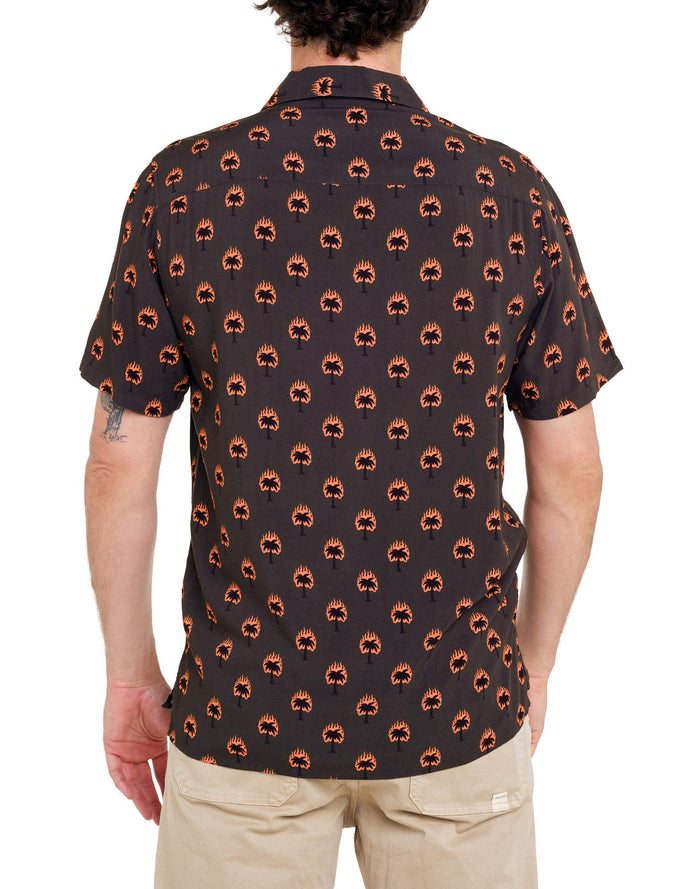 chemise hawaïenne burning PULLIN en viscose