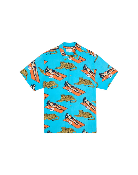 chemise hawaïenne cheetah PULLIN en viscose