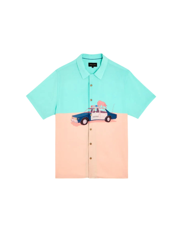 chemise hawaïenne police PULLIN en viscose