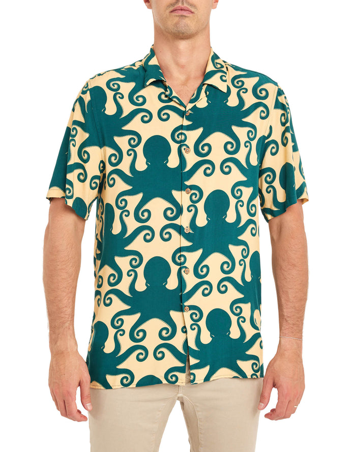 chemise hawaïenne spectre PULLIN en viscose