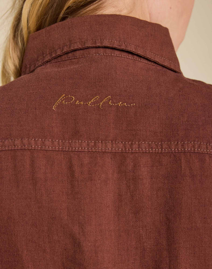 chemise lin mocha PULLIN en lin