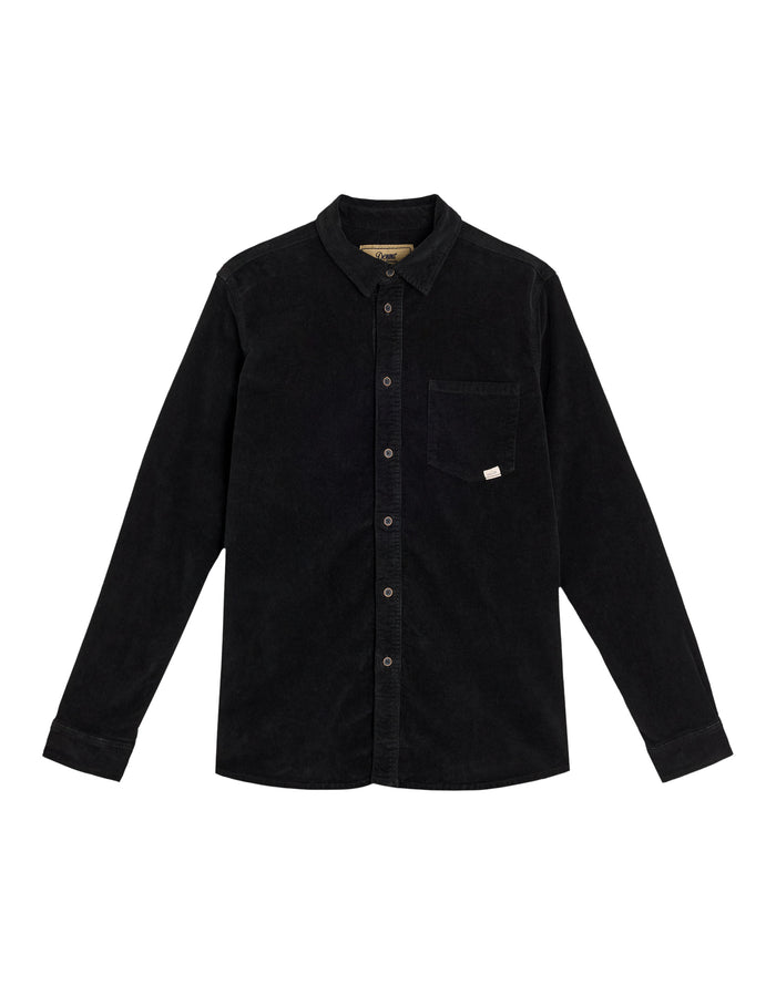 chemise velours black PULLIN en coton