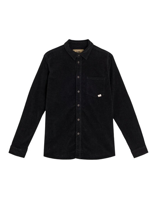 chemise velours black PULLIN en coton