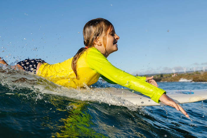 Children's Lime Long Sleeve Rashguard