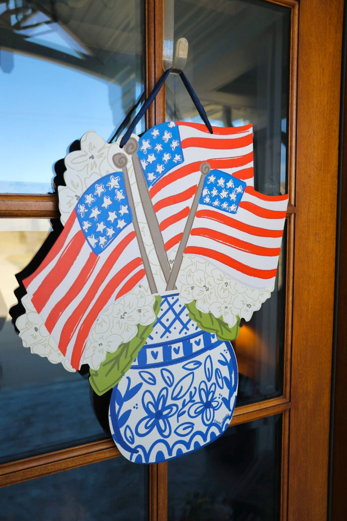 Chinoiserie Flags Doorhanger