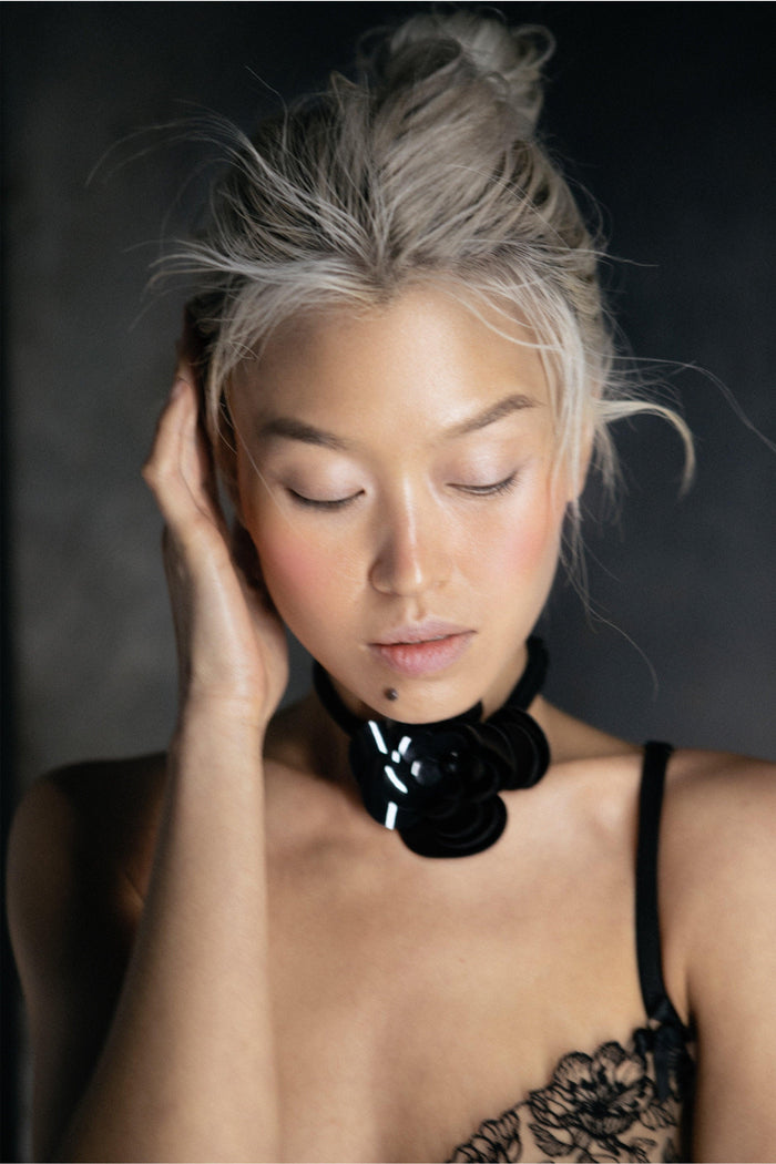 Choker Floralle black - yesUndress
