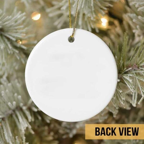 Christmas Is Better With Cats, Christmas Tree Circle Ceramic Ornament, Personalized Cat Breeds Ornament