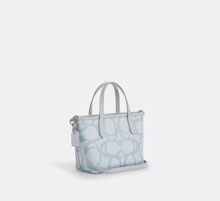 City Mini Tote Bag In Sketch Signature Canvas