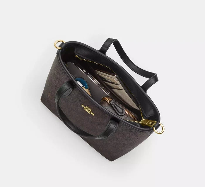 City Mini Tote Bag In Sketch Signature Canvas