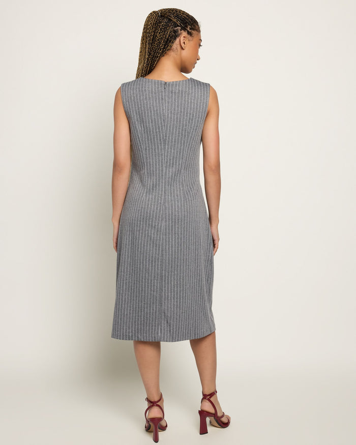 Graphite $|& Citrus Citywide Pleated Dress - SOF Back