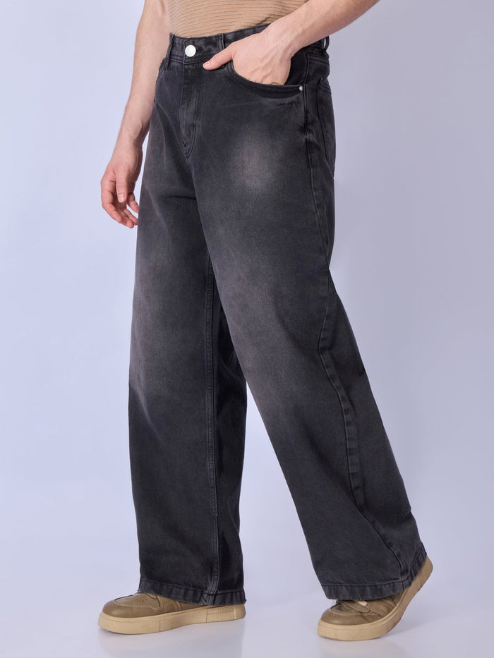 Men's Wide Fit Jeans - Black Shade