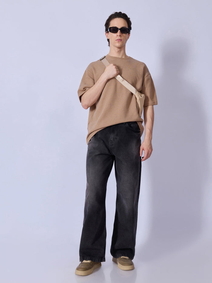 Men's Wide Fit Jeans - Black Shade