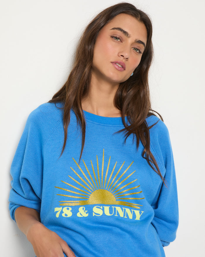 Clearwater $|& SEAS Cliffs 78 Skyline Graphic Raglan Sweatshirt - VOF Front