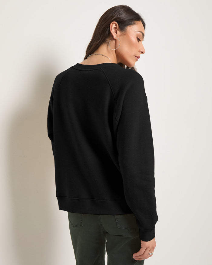 Black $|& SEAS Cliffside Game Day Raglan Sweatshirt - SOF Back