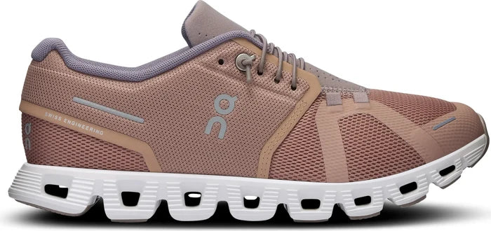 Cloud 5 Running Shoe (Mujer) - Rosebrown/ Fog