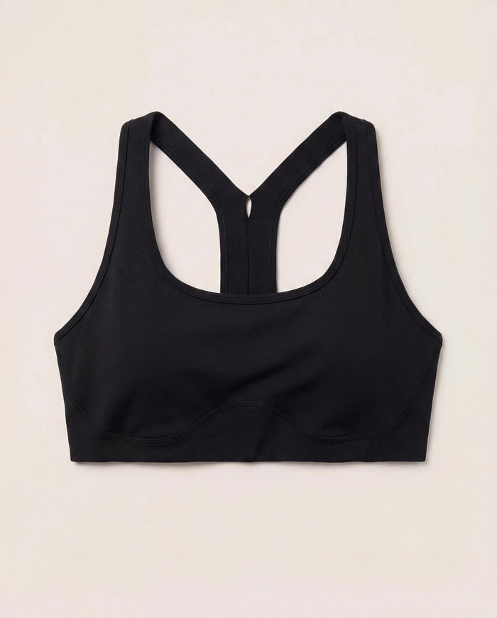 Black $|& Interval CloudLight Scoreline Bra - Hanger Detail