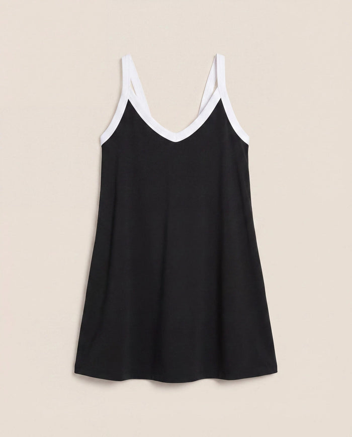 Black/White $|& Interval CloudLight Uptake Step In Active Dress - Hanger Detail