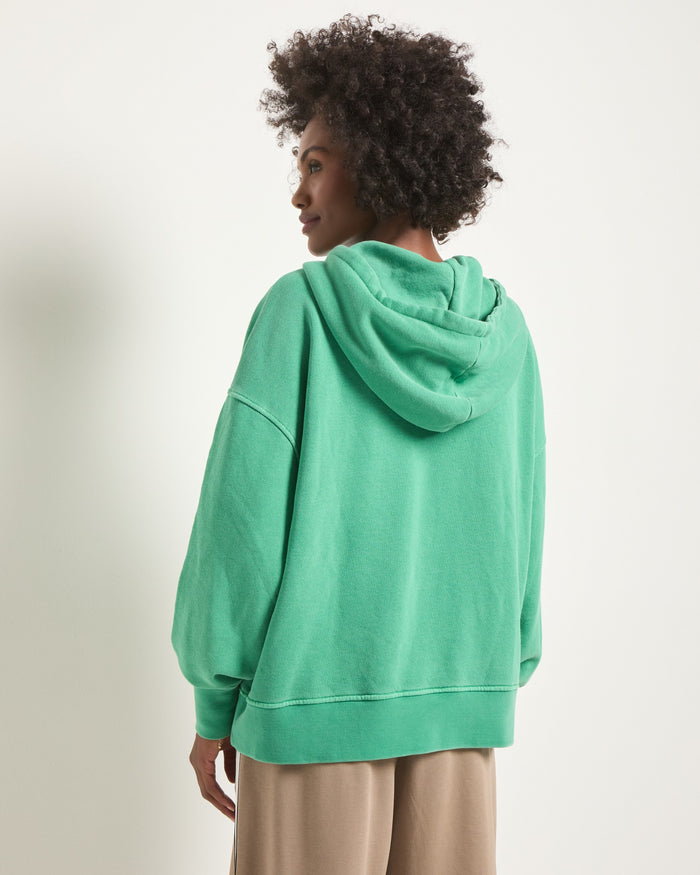 Washed Turf Green $|& Interval Club Level Hoodie - SOF Back