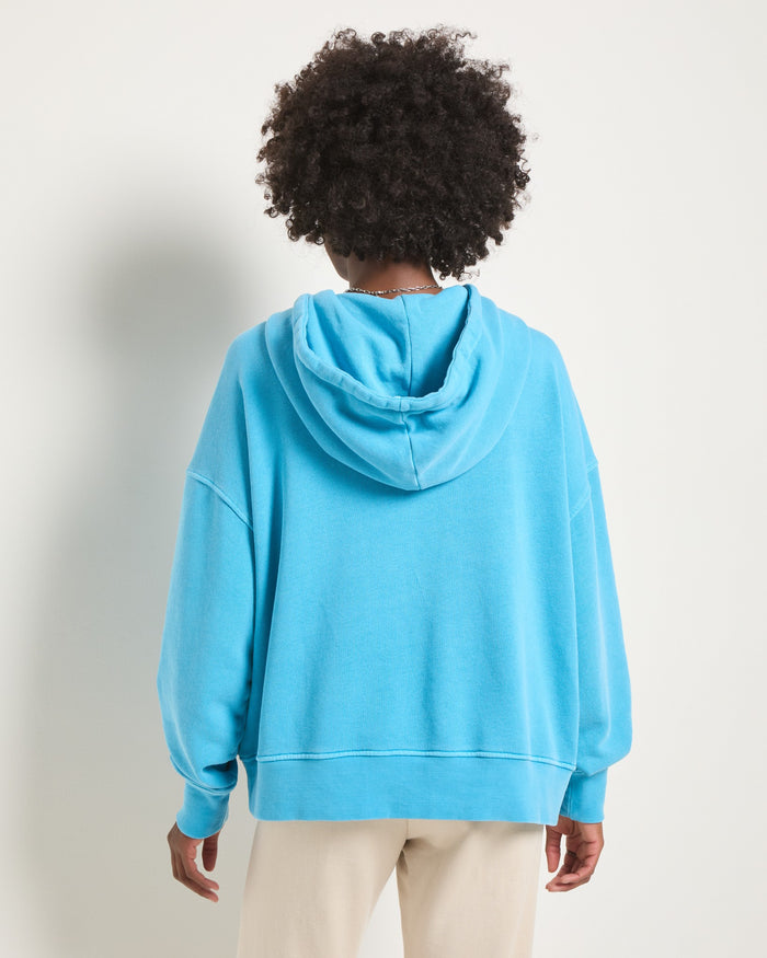 Washed Electric Sky $|& Interval Club Level Hoodie - SOF Back