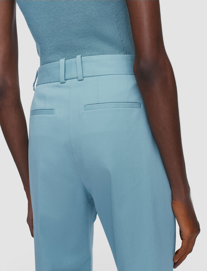 Blue Coleman Long Light Cotton Stretch Trousers - Joseph