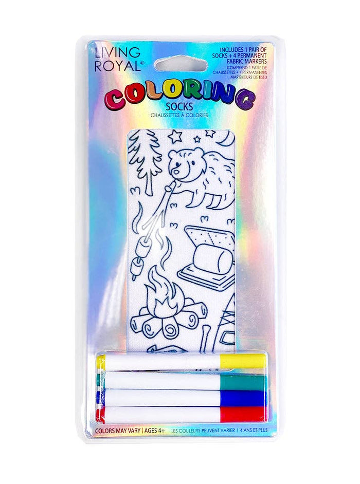 Coloring Socks | Camping