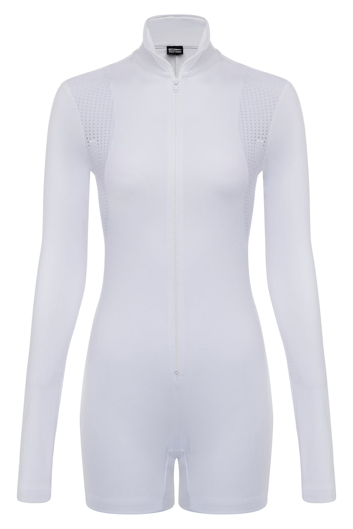 Contour Long Sleeve Romper WHITE