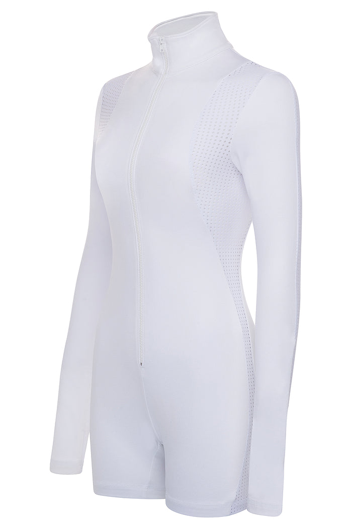 Contour Long Sleeve Romper WHITE